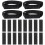 2Sets Anti-Slip Elastische Boot Straps Zwart Verstelbaar Laarzen 9