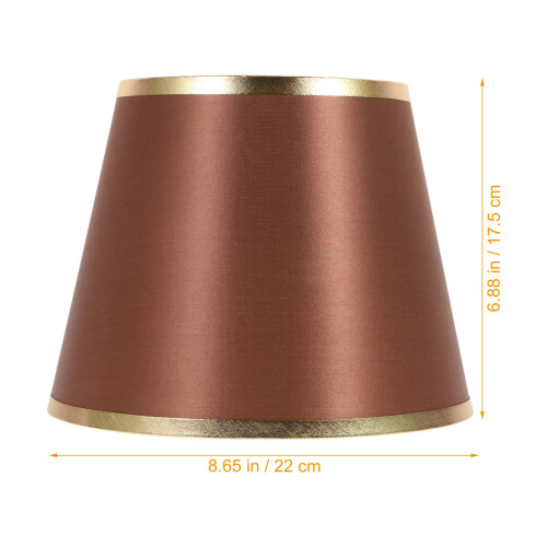 Modern Lampshade Light Cover Fabric Coffee 1 Set 1