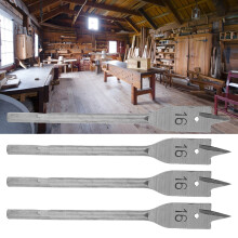 4 Stück 16 mm Flachholzbohrer Set Hochkarbonstahl DIY-Bohrhaken