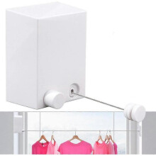 13.8 Ft Retractable Clothesline Indoors, Retractable Clothes Line, Indoor Clothesline(White), Clothes Line Retracting Indoor, Retractable Laundry Line