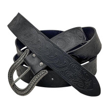 Viking Celtic Stripe Belt Medieval Vintage Knight Belt cosplay stage Accessories black