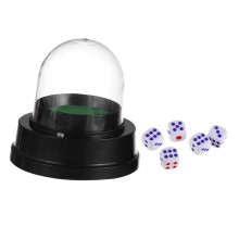 Electric Dice Cup Automatic Shaker Set with Play Dice for Bar and Party Compact Easy to Clean No Battery Required