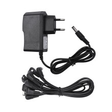 Gitarren-Pedal-Stromversorgung Adapter mit 8-Wege Daisy Chain, Schwarz