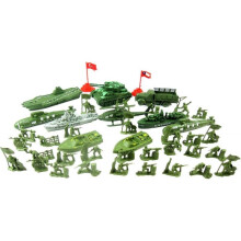 40x Soldier Figures Toy Set with Tank Vehicle Accessories, Collectibles, Simulation Play Model Men Action Figures