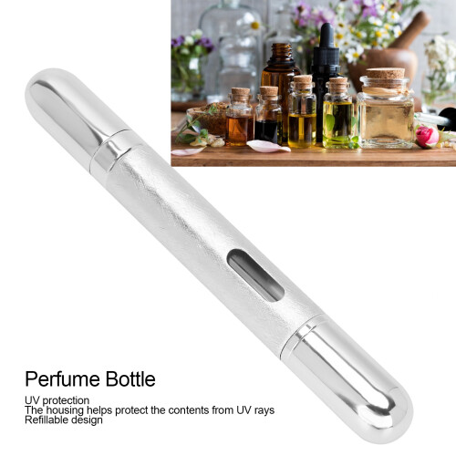 Travel Refillable Perfume Spray Bottle 6ml Silver Portable Empty 2