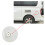 Gravity Freshwater Inlet Locking Cap White Leakproof Hatch with 2 Keys for RV 8