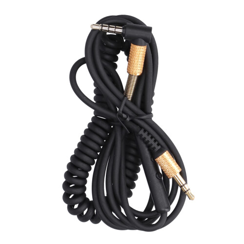 Coiled 3.5mm Headphone Cable with Volume Control for Major/Major 2 1