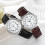 Ladies Easy Reader Silver Case Brown Leather Strap Watch Waterproof Quartz Watch 3