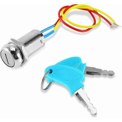 Ignition Key Switch 2 Wire Electric Key Switch Universal Lock Keys Key Switch