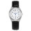Ladies Easy Reader Silver Case Brown Leather Strap Watch Waterproof Quartz Watch 5