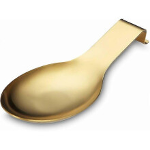 Matte Gold Spoon Rest, Stainless Steel Spoon Holder for Stove, Kitchen Utensil Holder(1PC-25CM)