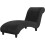 Velvet Lounge Couch  High Stretch Black 1