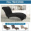 Velvet Lounge Couch  High Stretch Black 20