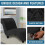 Velvet Lounge Couch  High Stretch Black 11