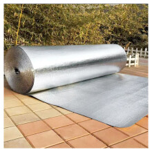 Heating Radiator Reflector Foil 1x15m, Double-Sided Aluminum Foil Insulation with 4-5 mm Radiation Barrier for Walls and Huts
