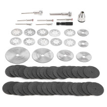60 Stück Schneidscheiben-Set für Bohrmaschine, Stahl, Holz, Glas, 3 mm Griff