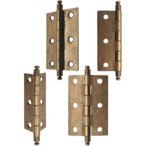 10pcs Old Style Metal Hinges 60*36mm Bronze