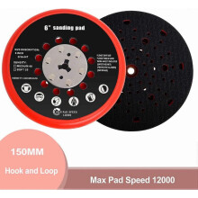 Sanding Pad, 150mm Multihole Sanding Pad Compatible with Bosch RSM6045, GEX 34-150, GEX 40-150 Random Orbit Sander with Wrench (Medium Version)