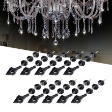 Schwarz 10 Stück Acryl Tapered Kristallanhänger Unregelmäßige Perlen DIY Lampenschmuck