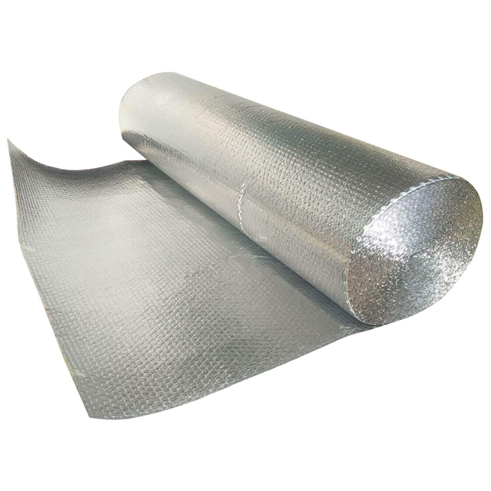 Insulation Film 5Mm Thick Aluminium Bubble Wrap For Radiator Heat Protection 1X20m Suitable For Walls Windows Garages Attics 6447073301896