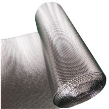 Radiator Reflector Film Roll 1x6m, Self-Adhesive Bubble Wrap Insulation, 4-5mm Reflective Aluminum Heat Barrier
