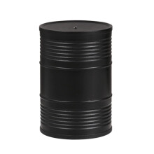 Fashion Barrel Shaped Dice Shaker Cup for Table Games, Bar Parties, Night Clubs, Durable Plastic, Black Color