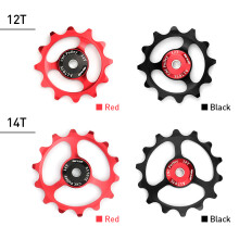 Bike Rear Derailleur Jockey Wheel 12T/14T for MTB 9/10/11 Speed Guide Pulley