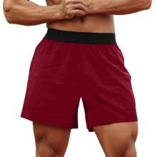 Herren Sport Shorts Elastischer Bund mit Tasche, Handtuch-Schlaufe, Schnell trocknende Sportbekleidung