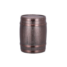 Dice Cup Shaker for Pub Games, Galvanized Metal Wine Barrel Style, Bronze Finish, Durable and Stylish Dice Holder