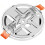 Solid Ceiling Mount for Home Surveillance Cameras, Bracket for 4-10cm or 4-7cm Camera Holes, Secure Home Security Holder 5