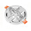 Solid Ceiling Mount for Home Surveillance Cameras, Bracket for 4-10cm or 4-7cm Camera Holes, Secure Home Security Holder 1