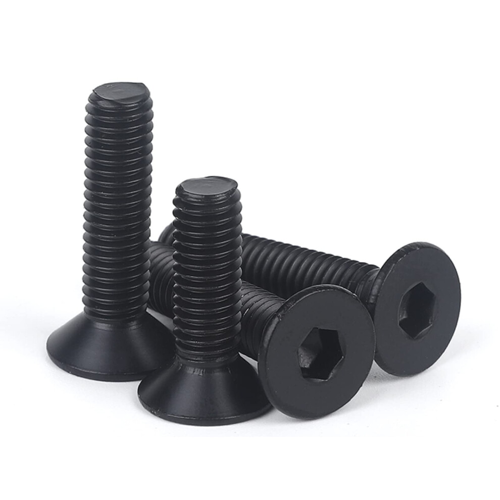 Blechschrauben Edelstahl 304, Senkkopf Innensechskantschrauben M2-M6, Flachkopf Schrauben M4*6, 50 Stã¼Ck Set 6447073303135