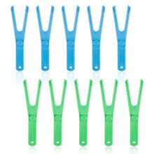 Dental Floss Holder Pack of 10, Reusable Oral Hygiene Holders for Family Travel, Durable and Easy-to-Use Design