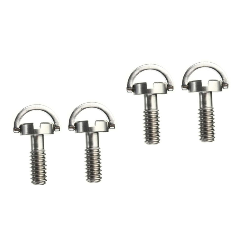 Set Of 4 Stainless Steel Camera Tripod Screws With D-Ring, Flat Head, Quick Release, Compatible With Dslr And Mirrorless Cameras 6482260312217