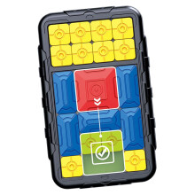 Sliding Puzzle Game – Magnetic Strategy Game for Travel, Sensory Learning, Family Fun, Indoor and Outdoor Use, Black