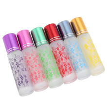 10 ml Glas-Ätheröl Rollerflaschen Set, 6 Farben, auslaufsicher, 8,6 cm