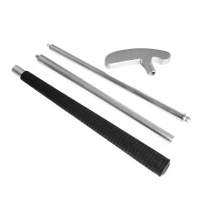 Indoor-Golf-Putt-Set mit Putter, 2 Bällen und Holzkorb