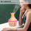 300ml Mini Desktop-Aroma-Luftbefeuchter Hohl-Diffusor Mit Licht Holzmaserung 10