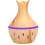 300ml Mini Desktop-Aroma-Luftbefeuchter Hohl-Diffusor Mit Licht Holzmaserung 3