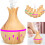 300ml Mini Desktop-Aroma-Luftbefeuchter Hohl-Diffusor Mit Licht Holzmaserung 16