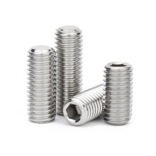 M1.6 M2 M2.5 M3 M4 M5 M6 M8 DIN913 304 Stainless Steel Hex Socket Flat Point Set Screws 10mm M2 50pcs