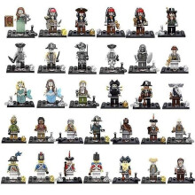 32 Stück Fluch der Karibik Komplettset Bausteine Minifigur Jack Salazar Kapitän Meerjungfrau Puppe