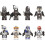 8 pcs Star Wars minifigure Clone Wars Bad Batch Captain Rex Commander Cody 1