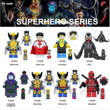 8-pack superhelden actiefiguur bouwstenen minifiguren speelset speelgoed kinder verjaardagscadeau