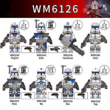 8 teile/satz Star Wars Minifigur Montiert Bausteine Spielzeug Echo Jesse Rex Figure Sammeln Spielzeug