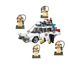 Auf Lager MOC Kompatibel 21108 Ghostbusters Ecto-1 Film Auto Bausteine DIY Spielzeug Montage Modell