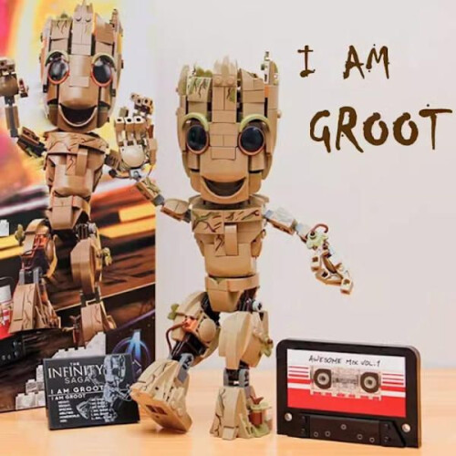 Giocattoli e bambini costruibili in My Name is Groot 2