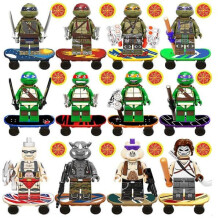 12 Stück Teenage Mutant Ninja Turtles Da Vinci Casey Boar Rhino montiert Spielzeug