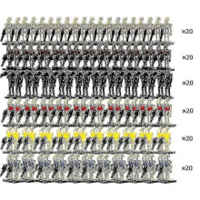 120pcs Super Battle Droid & B1 Battle Droids Army Minifigures Building Blocks Action Toys
