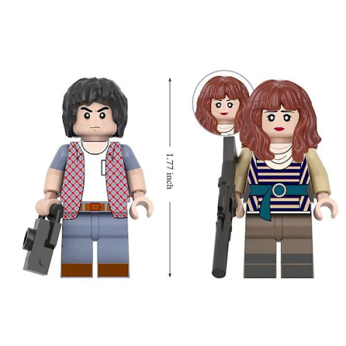 Pack de 16 figuras de acción de Stranger Things, bloques de construcción de 4,5 cm, Jonathan, Nancy 2